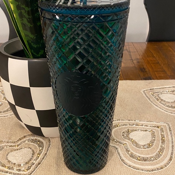 Starbucks Dark Teal Textured Tumbler with Straw - Picture 4 of 7